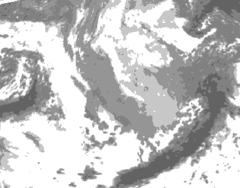 GDPS total cloud 192 hour forecast chart for Canada based on 2026/03/20 0000Z data