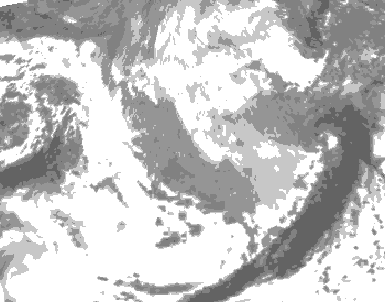 GDPS total cloud 198 hour forecast chart for Canada based on 2026/03/20 0000Z data