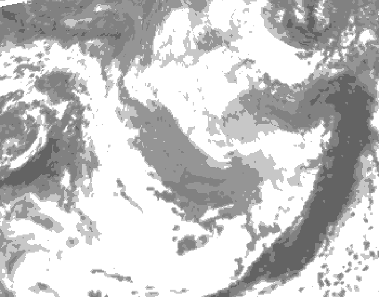 GDPS total cloud 204 hour forecast chart for Canada based on 2026/03/20 0000Z data