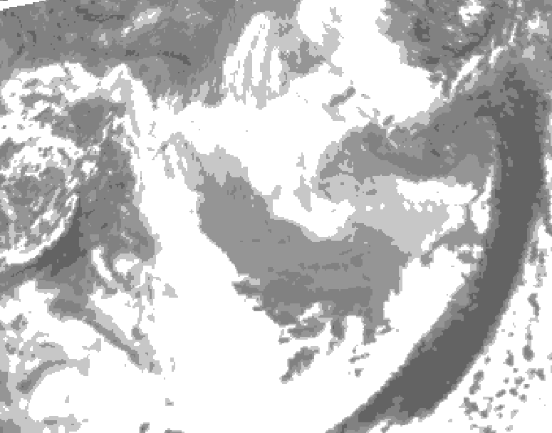GDPS total cloud 210 hour forecast chart for Canada based on 2026/03/20 0000Z data