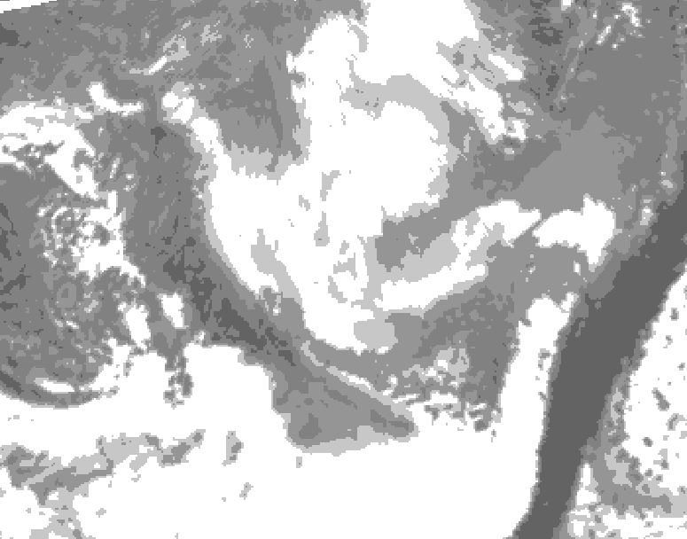 GDPS total cloud 234 hour forecast chart for Canada based on 2026/03/20 0000Z data