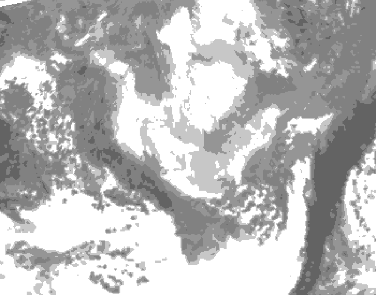 GDPS total cloud 240 hour forecast chart for Canada based on 2026/03/20 0000Z data