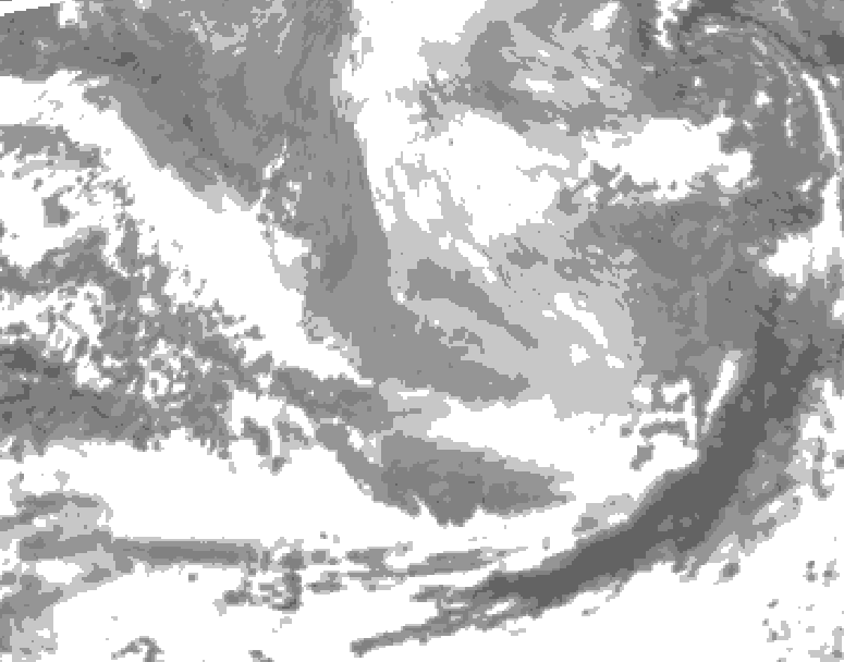 GDPS total cloud 180 hour forecast chart for Canada based on 2026/03/20 1200Z data