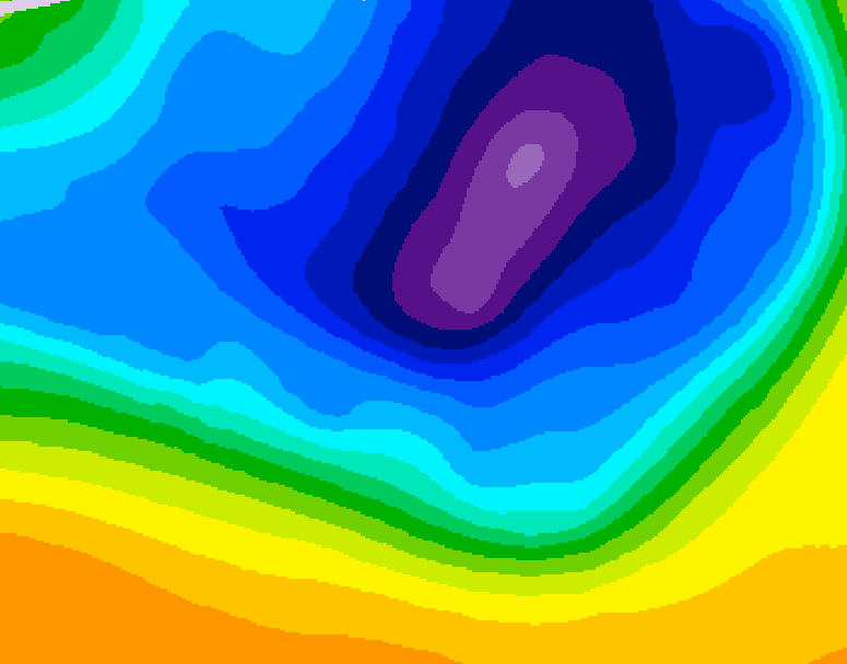 GDPS 500 millibar geopotential height 060 hour forecast chart for Canada based on 2026/03/21 0000Z data