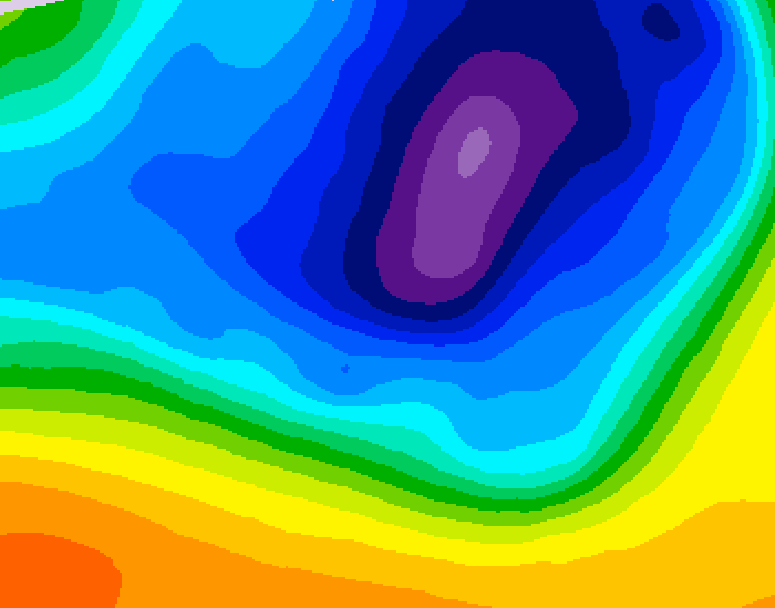 GDPS 500 millibar geopotential height 066 hour forecast chart for Canada based on 2026/03/21 0000Z data