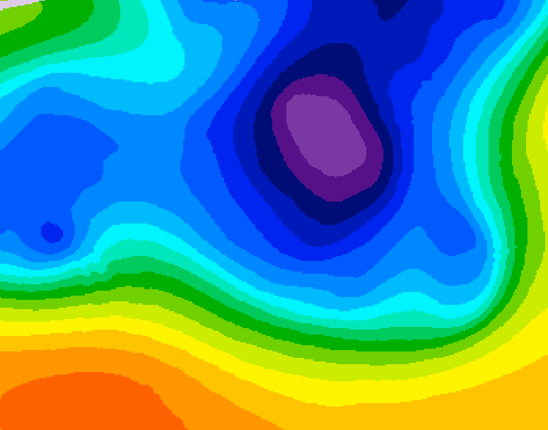 GDPS 500 millibar geopotential height 090 hour forecast chart for Canada based on 2026/03/21 0000Z data