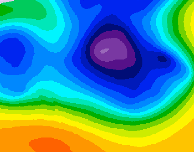 GDPS 500 millibar geopotential height 108 hour forecast chart for Canada based on 2026/03/21 0000Z data