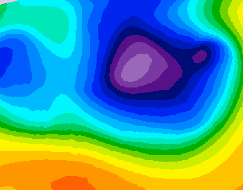 GDPS 500 millibar geopotential height 120 hour forecast chart for Canada based on 2026/03/21 0000Z data