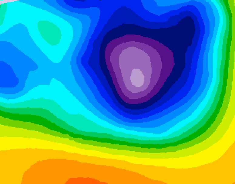 GDPS 500 millibar geopotential height 138 hour forecast chart for Canada based on 2026/03/21 0000Z data