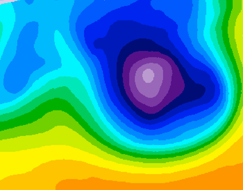 GDPS 500 millibar geopotential height 180 hour forecast chart for Canada based on 2026/03/21 0000Z data