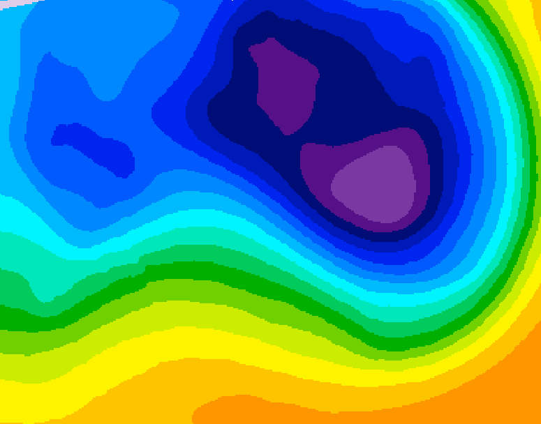 GDPS 500 millibar geopotential height 216 hour forecast chart for Canada based on 2026/03/21 0000Z data