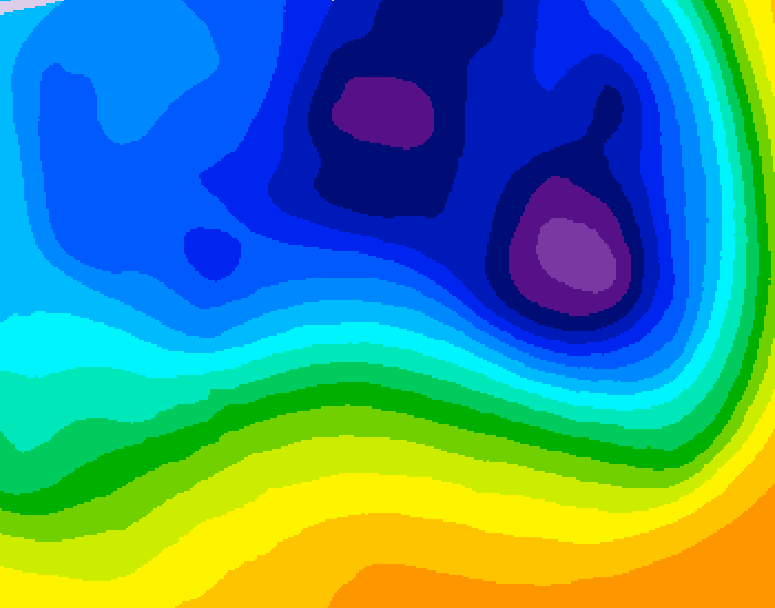 GDPS 500 millibar geopotential height 228 hour forecast chart for Canada based on 2026/03/21 0000Z data