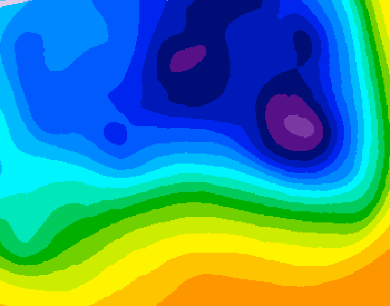 GDPS 500 millibar geopotential height 234 hour forecast chart for Canada based on 2026/03/21 0000Z data