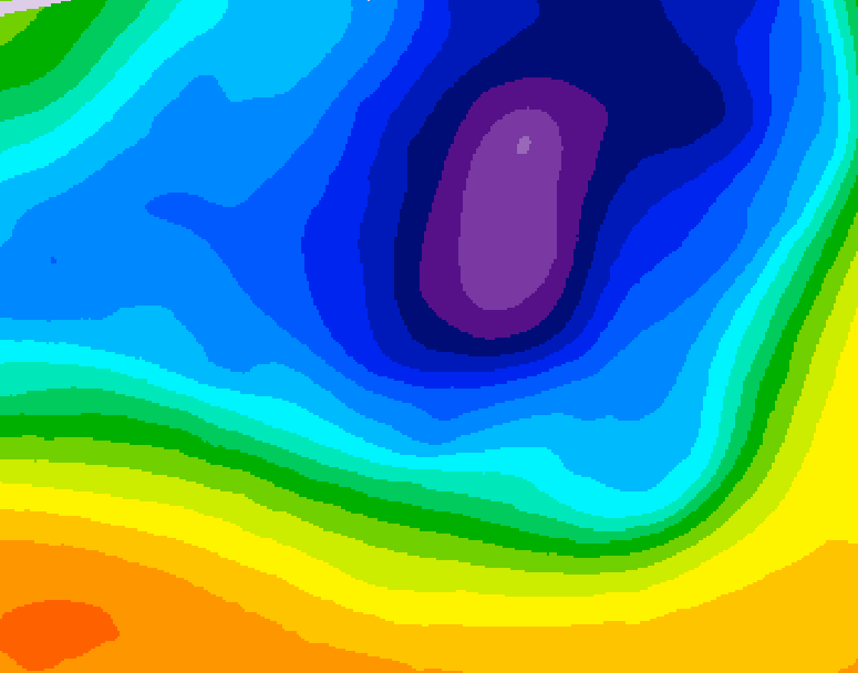 GDPS 500 millibar geopotential height 060 hour forecast chart for Canada based on 2026/03/21 1200Z data