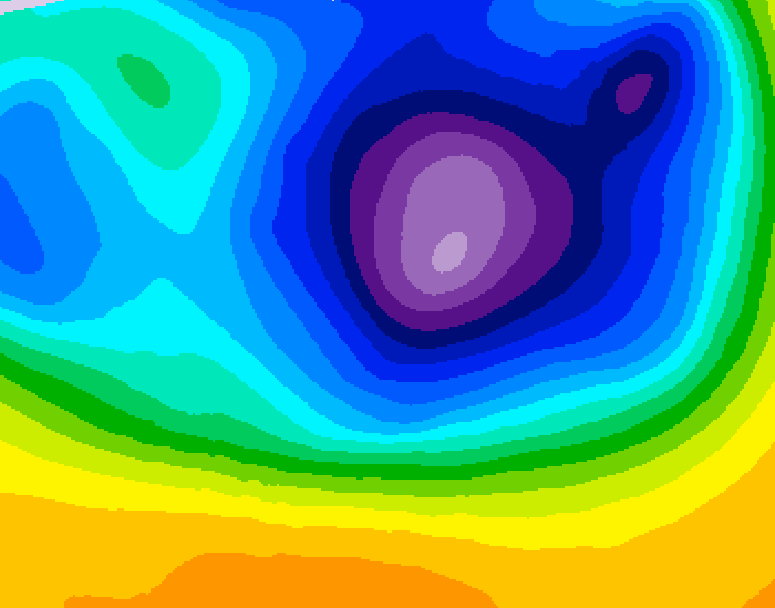 GDPS 500 millibar geopotential height 120 hour forecast chart for Canada based on 2026/03/21 1200Z data
