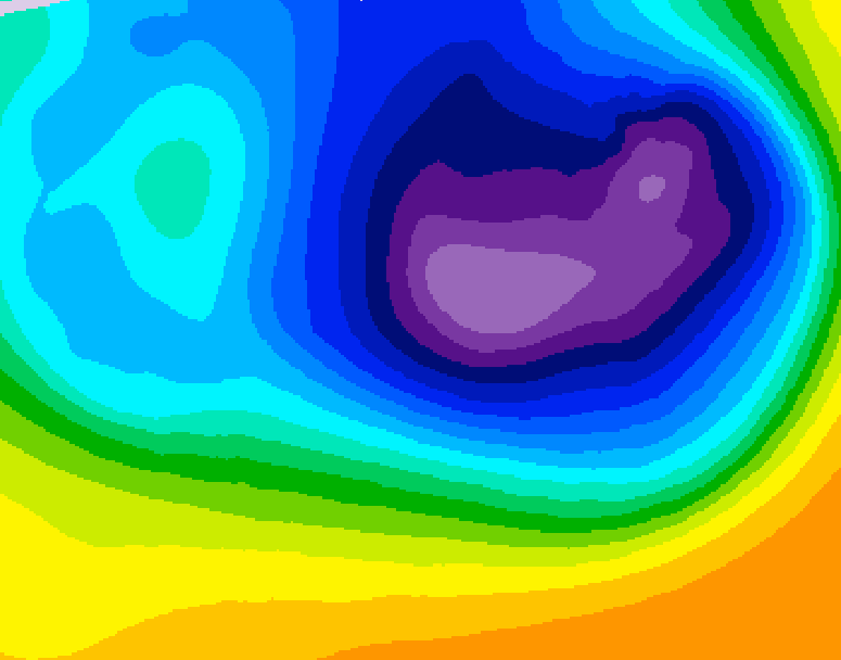 GDPS 500 millibar geopotential height 180 hour forecast chart for Canada based on 2026/03/21 1200Z data