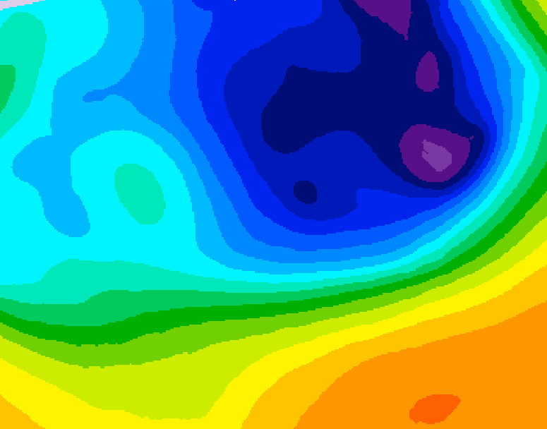 GDPS 500 millibar geopotential height 228 hour forecast chart for Canada based on 2026/03/21 1200Z data