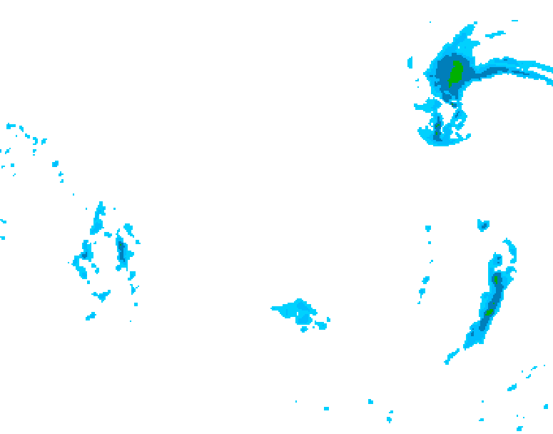 GDPS precipitation 120 hour forecast chart for Canada based on 2026/03/21 0000Z data