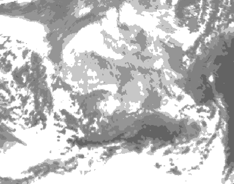 GDPS total cloud 030 hour forecast chart for Canada based on 2026/03/21 0000Z data