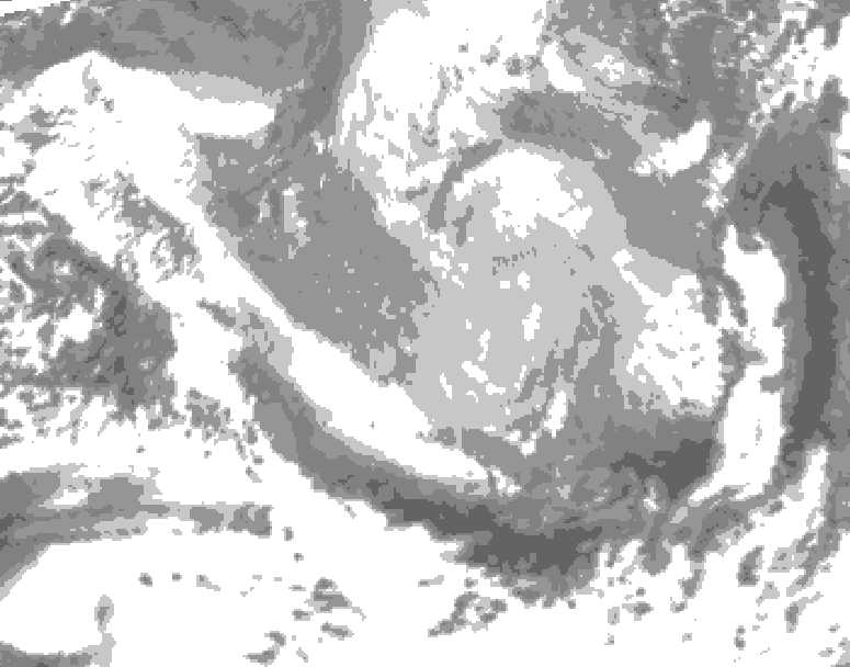 GDPS total cloud 144 hour forecast chart for Canada based on 2026/03/21 0000Z data