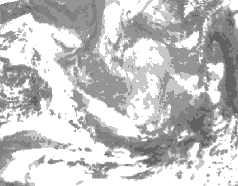 GDPS total cloud 150 hour forecast chart for Canada based on 2026/03/21 0000Z data