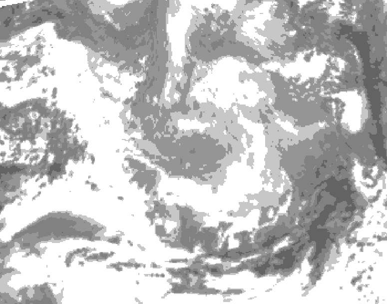 GDPS total cloud 156 hour forecast chart for Canada based on 2026/03/21 0000Z data