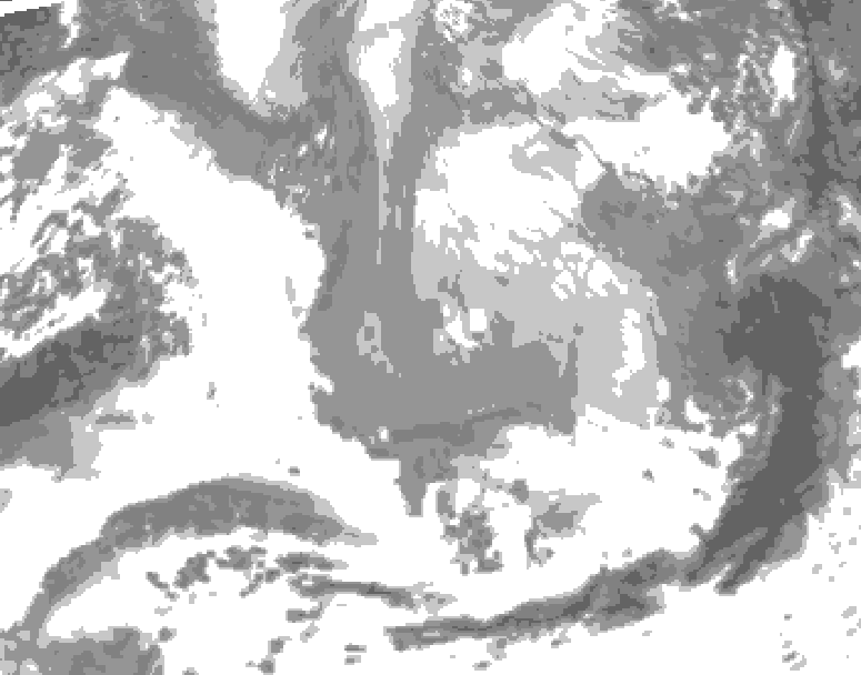 GDPS total cloud 168 hour forecast chart for Canada based on 2026/03/21 0000Z data