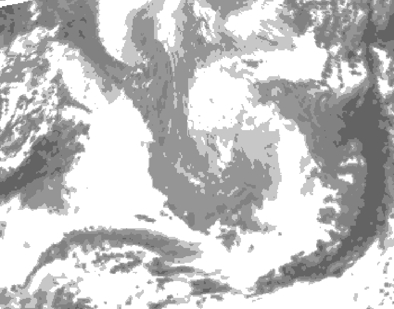GDPS total cloud 174 hour forecast chart for Canada based on 2026/03/21 0000Z data