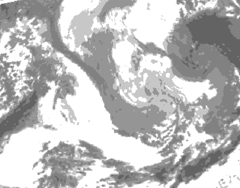 GDPS total cloud 192 hour forecast chart for Canada based on 2026/03/21 0000Z data