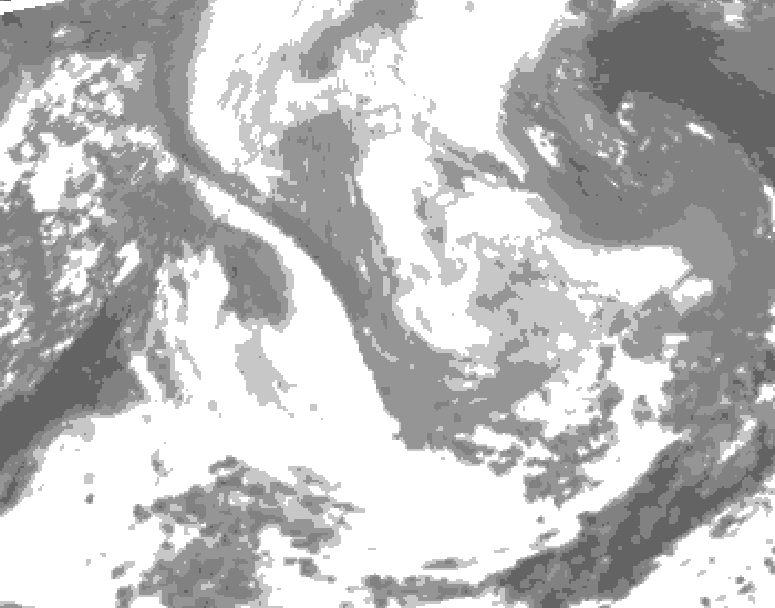 GDPS total cloud 198 hour forecast chart for Canada based on 2026/03/21 0000Z data