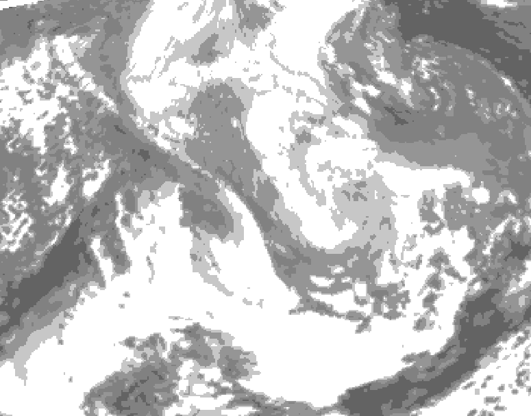 GDPS total cloud 204 hour forecast chart for Canada based on 2026/03/21 0000Z data