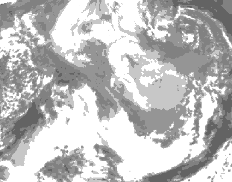 GDPS total cloud 210 hour forecast chart for Canada based on 2026/03/21 0000Z data