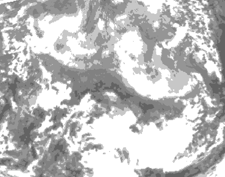 GDPS total cloud 234 hour forecast chart for Canada based on 2026/03/21 0000Z data