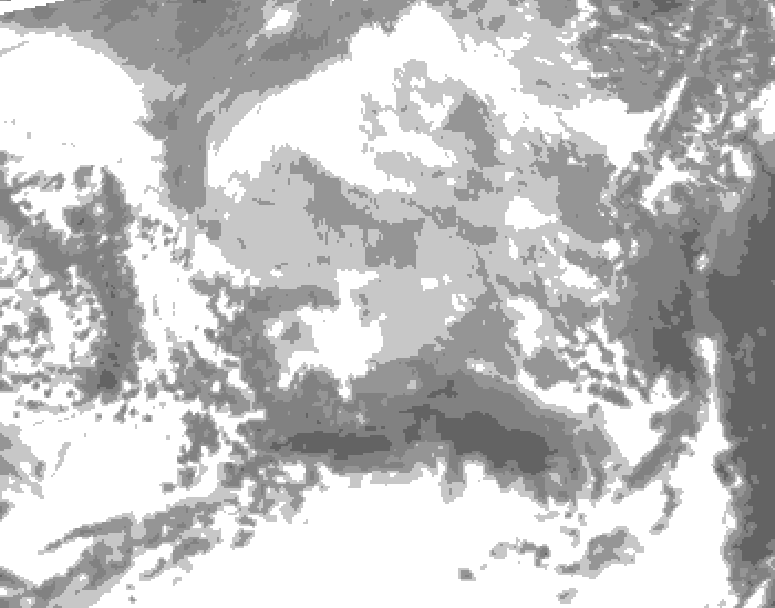 GDPS total cloud 012 hour forecast chart for Canada based on 2026/03/21 1200Z data
