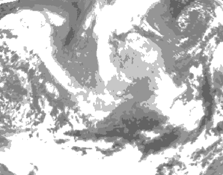 GDPS total cloud 120 hour forecast chart for Canada based on 2026/03/21 1200Z data