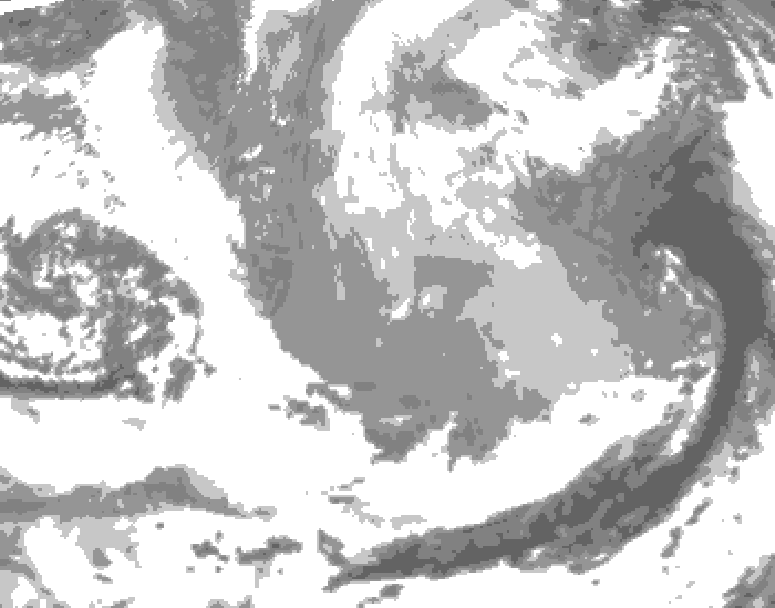 GDPS total cloud 156 hour forecast chart for Canada based on 2026/03/21 1200Z data