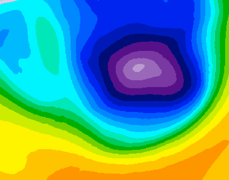 GDPS 500 millibar geopotential height 144 hour forecast chart for Canada based on 2026/03/22 0000Z data