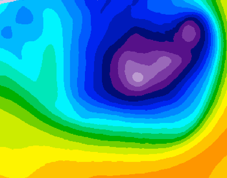 GDPS 500 millibar geopotential height 168 hour forecast chart for Canada based on 2026/03/22 0000Z data