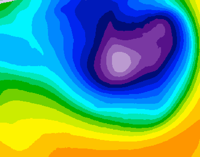 GDPS 500 millibar geopotential height 156 hour forecast chart for Canada based on 2026/03/22 1200Z data