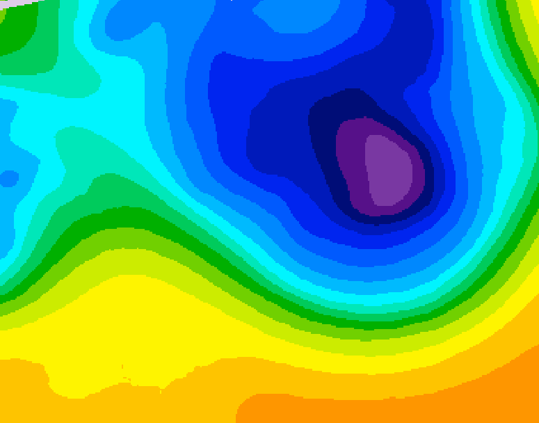 GDPS 500 millibar geopotential height 204 hour forecast chart for Canada based on 2026/03/22 1200Z data