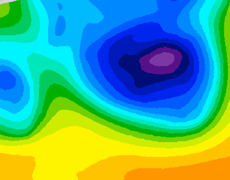 GDPS 500 millibar geopotential height 228 hour forecast chart for Canada based on 2026/03/22 1200Z data