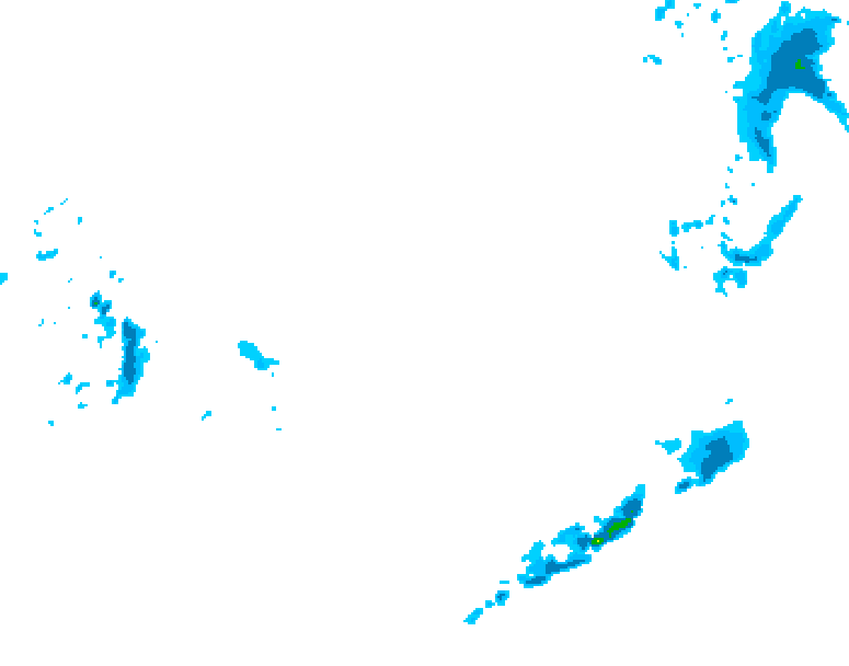 GDPS precipitation 024 hour forecast chart for Canada based on 2026/03/22 0000Z data