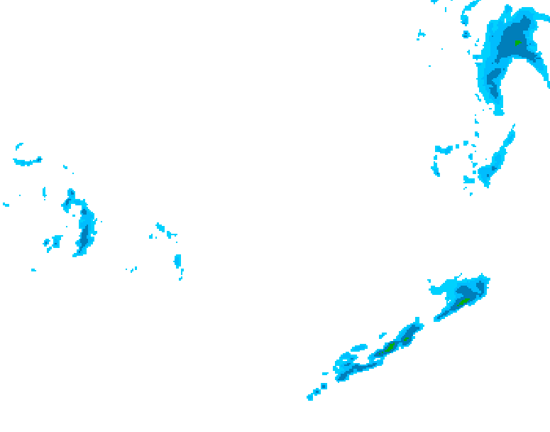 GDPS precipitation 012 hour forecast chart for Canada based on 2026/03/22 1200Z data