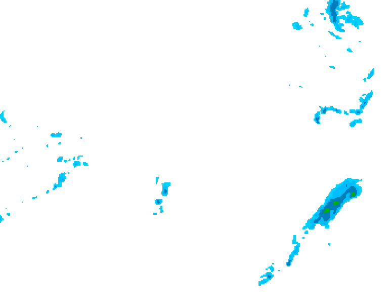 GDPS precipitation 024 hour forecast chart for Canada based on 2026/03/22 1200Z data