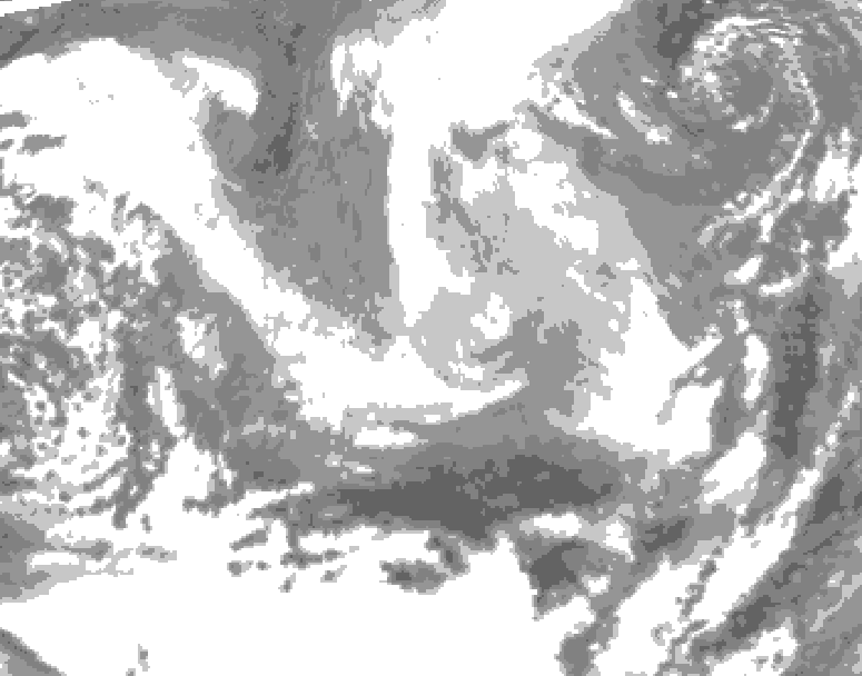 GDPS total cloud 108 hour forecast chart for Canada based on 2026/03/22 0000Z data