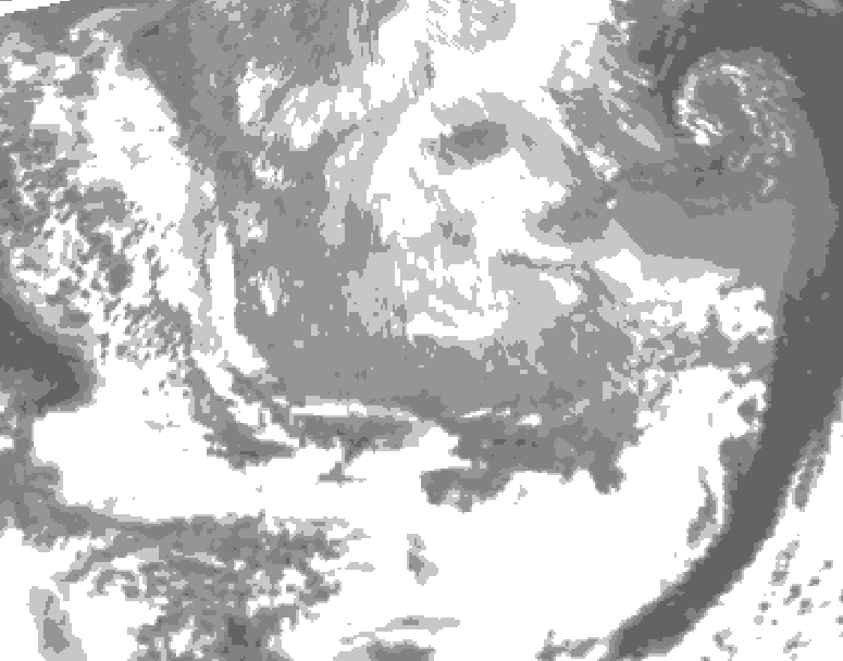 GDPS total cloud 168 hour forecast chart for Canada based on 2026/03/22 0000Z data
