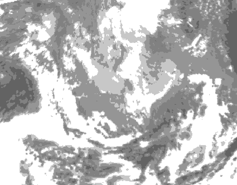 GDPS total cloud 192 hour forecast chart for Canada based on 2026/03/22 0000Z data
