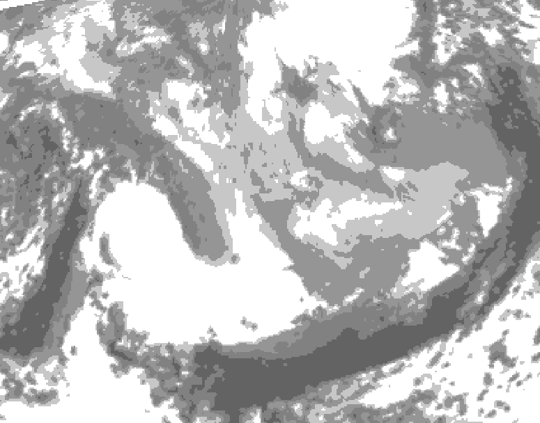 GDPS total cloud 234 hour forecast chart for Canada based on 2026/03/22 0000Z data
