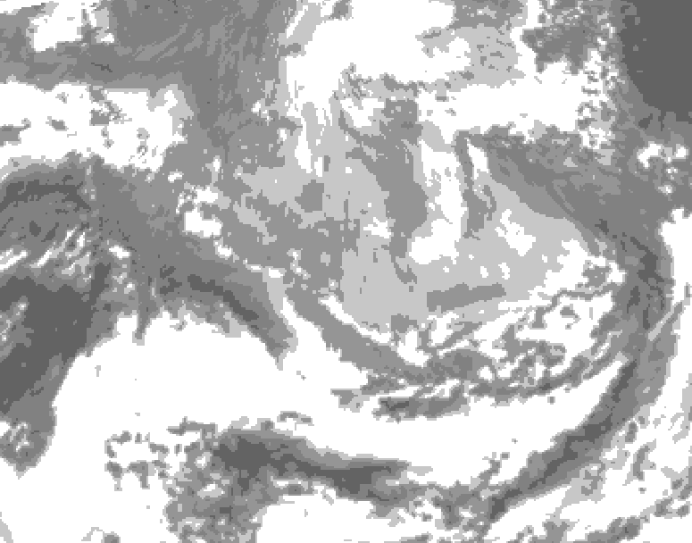 GDPS total cloud 204 hour forecast chart for Canada based on 2026/03/22 1200Z data