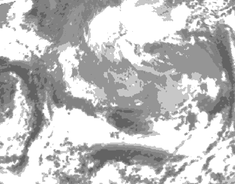 GDPS total cloud 228 hour forecast chart for Canada based on 2026/03/22 1200Z data